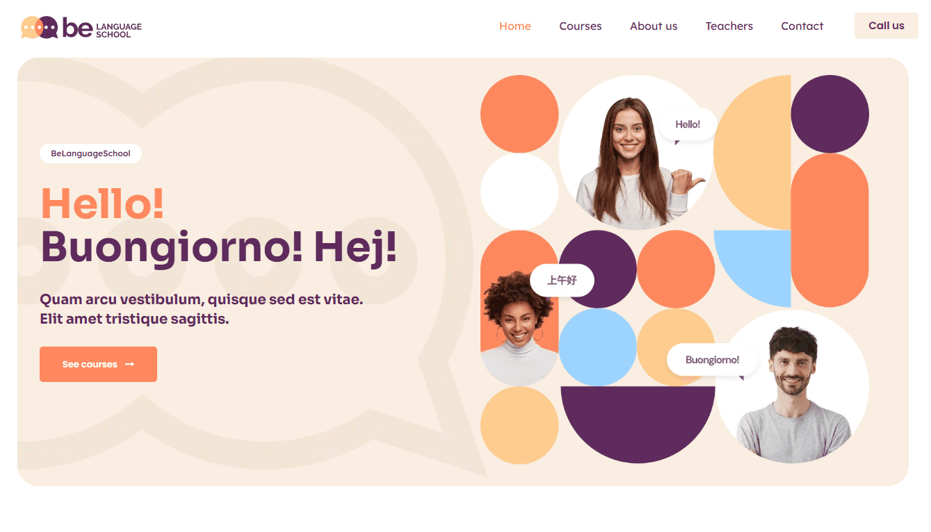 Screenshot 1 - Siti Web per Asili Nido