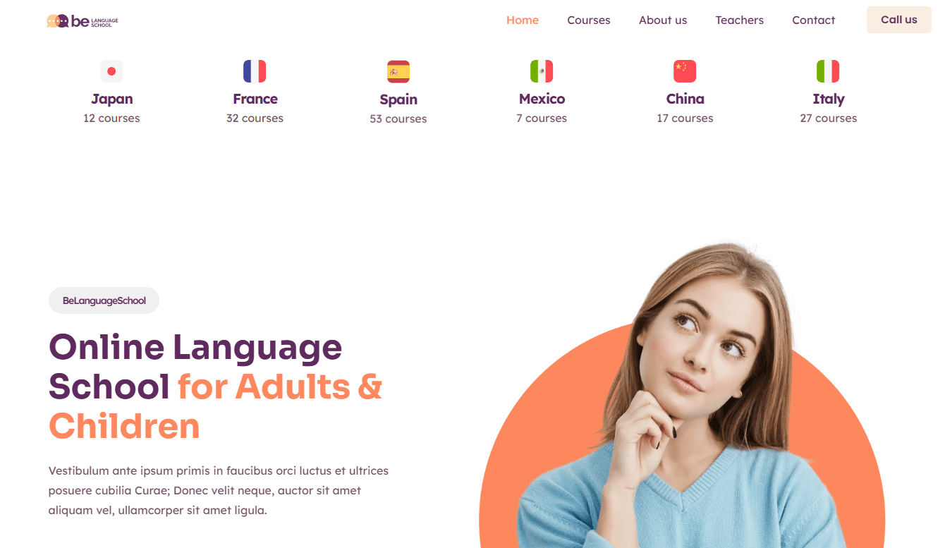 Screenshot 2 - Siti Web per Asili Nido