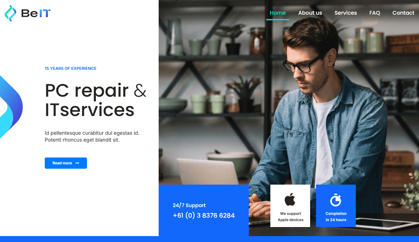 Screenshot 1 - Siti Web per Assistenza Informatica