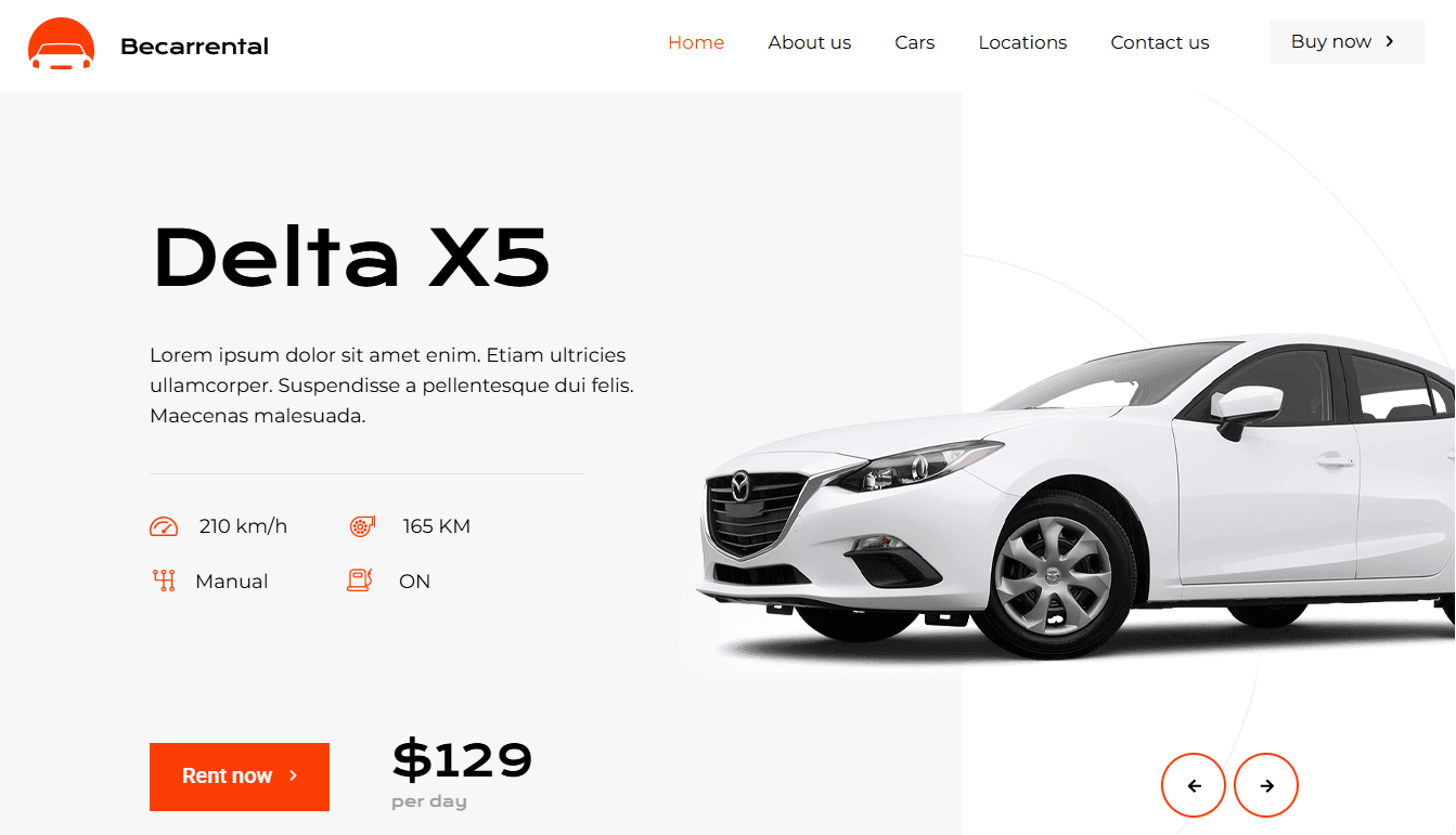 Screenshot 3 - Siti Web per Autonoleggi