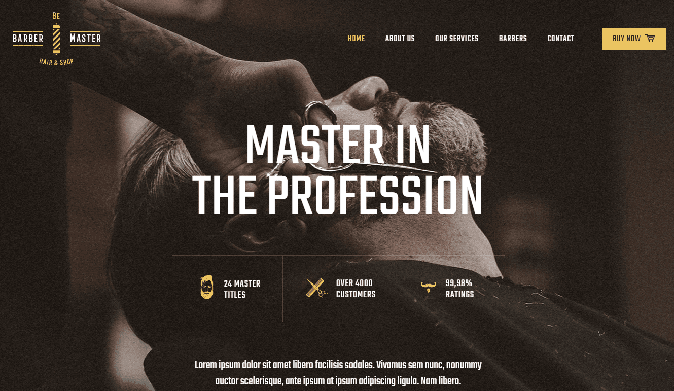 Screenshot 3 - Siti Web per Barbieri