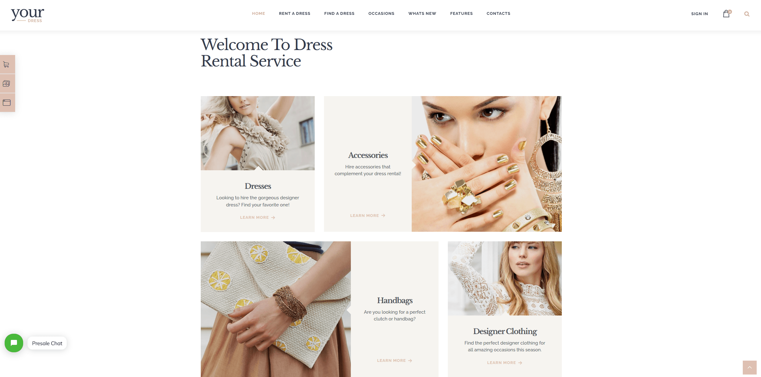 Screenshot 2 - Siti Web per Boutique