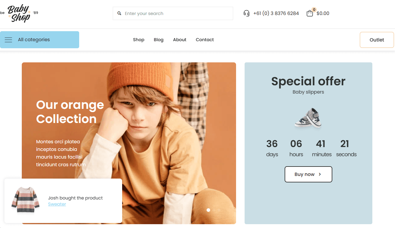 Screenshot 4 - Siti Web per Negozi Calzature