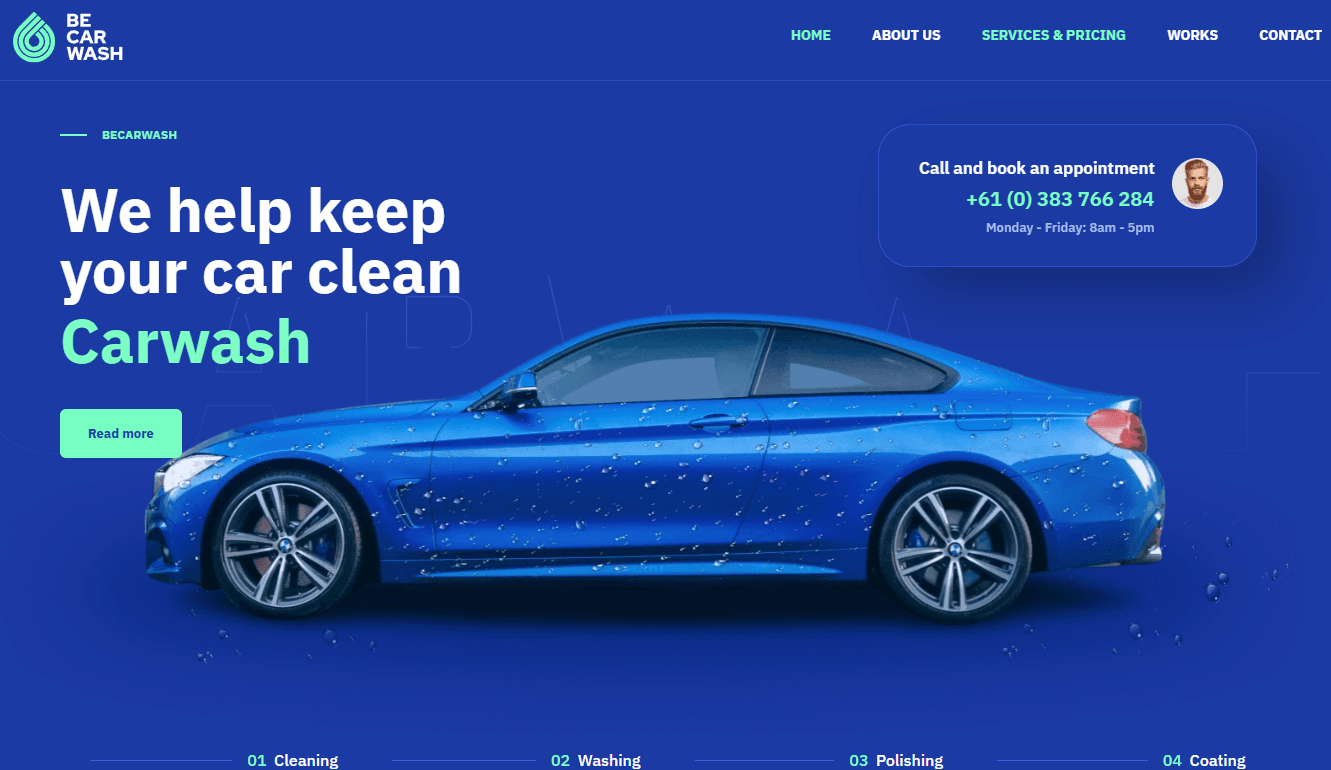 Screenshot 1 - Siti Web per Carrozzerie