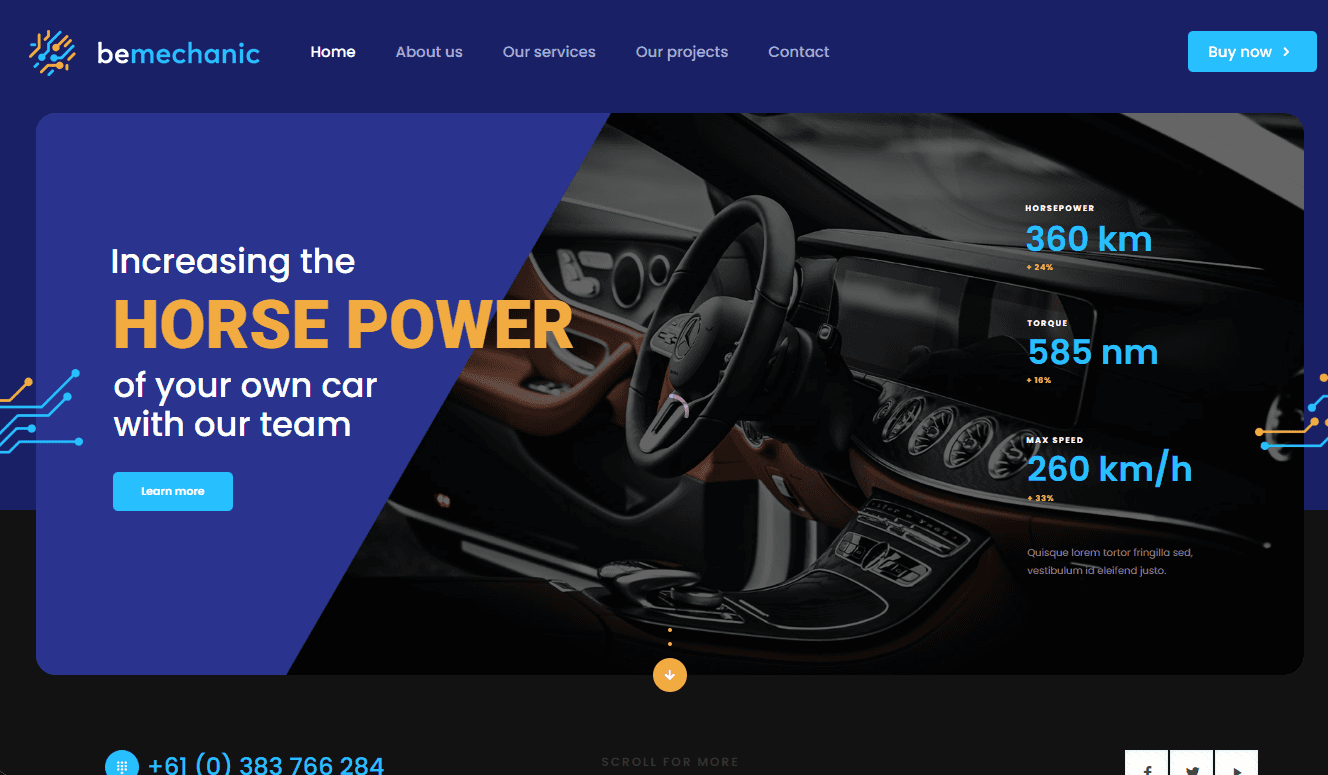 Screenshot 5 - Siti Web per Carrozzerie