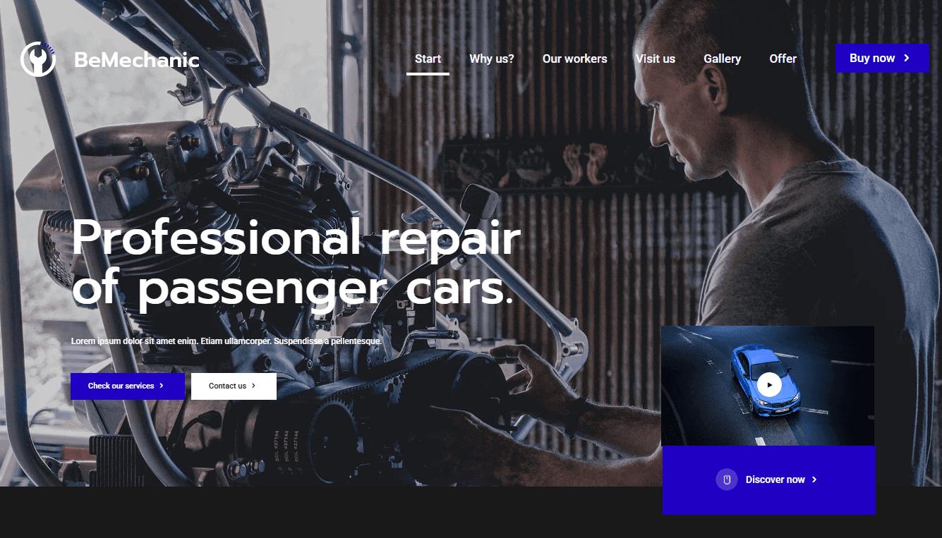 Screenshot 6 - Siti Web per Carrozzerie