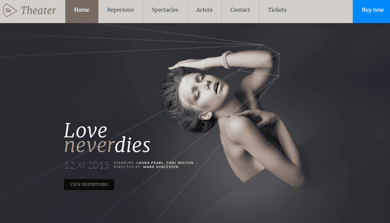 Screenshot 1 - Siti Web per Cinema e Teatri