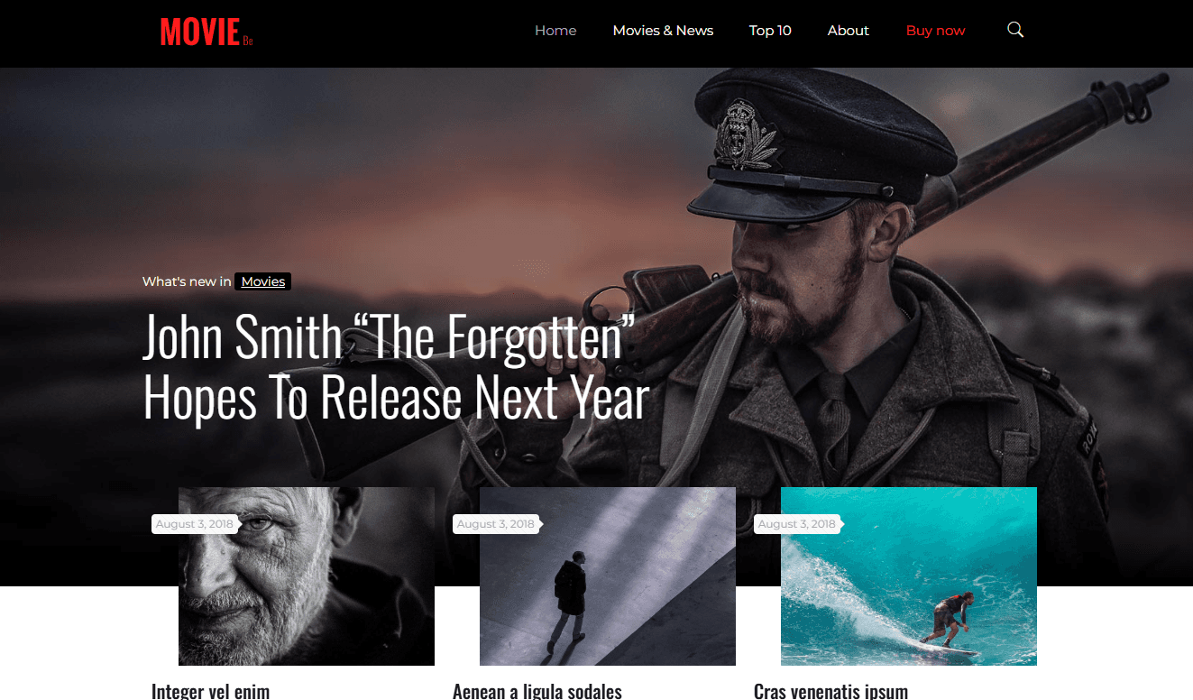 Screenshot 2 - Siti Web per Cinema e Teatri