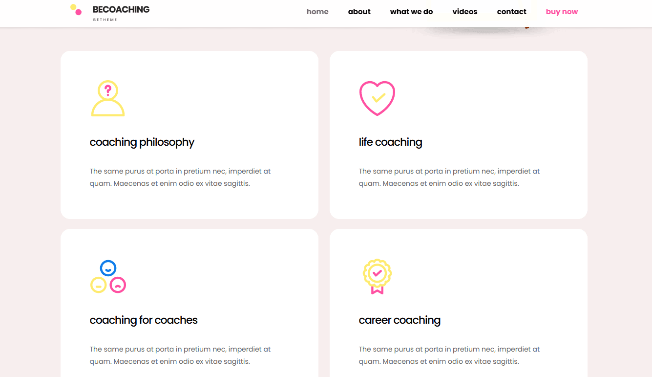 Screenshot 3 - Siti Web per Coach