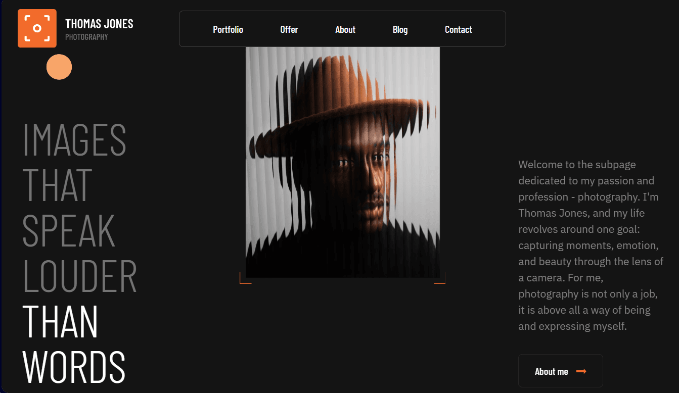 Screenshot 2 - Siti Web per Fotografi