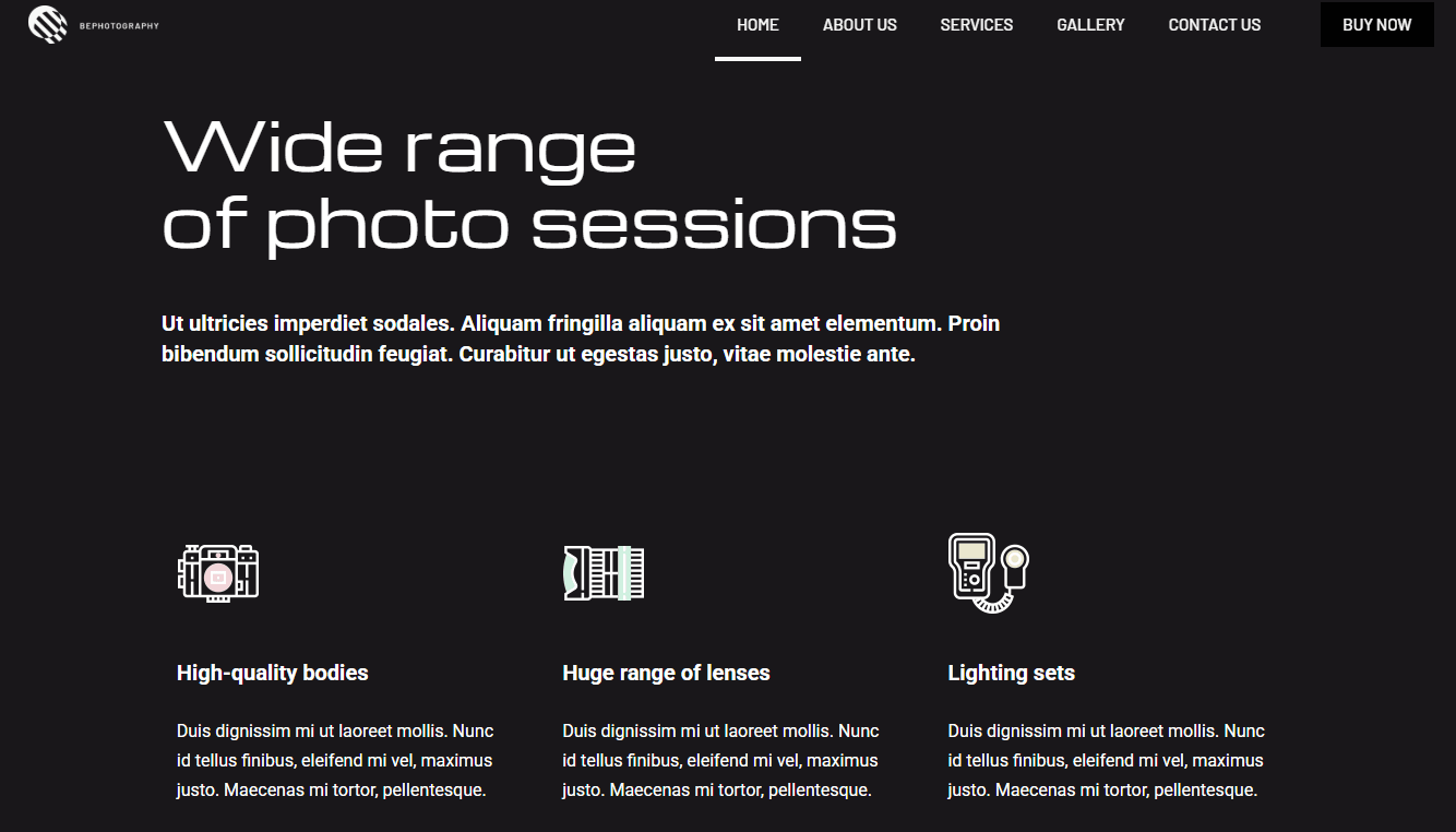 Screenshot 6 - Siti Web per Fotografi