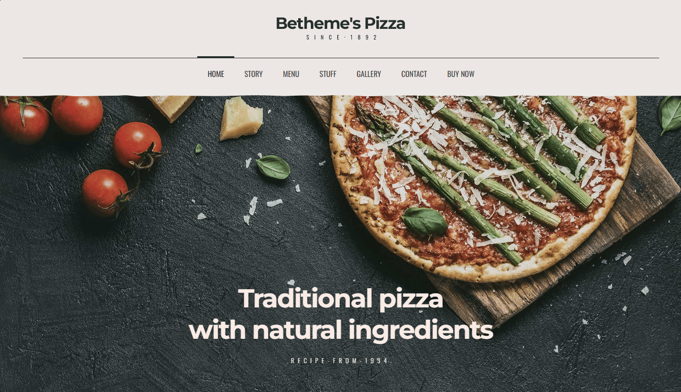 Screenshot 1 - Siti Web per Ristoranti